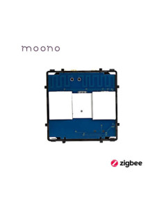 Modul întrerupător smart Zigbee touch dublu, TUYA, fără nul, Moono