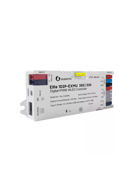 Gledopto GL-C-620WL — Controller WLED Digital + PWM, Ethernet
