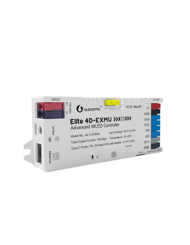 Gledopto GL-C-618WL — Controller WLED 4 Canale, Ethernet