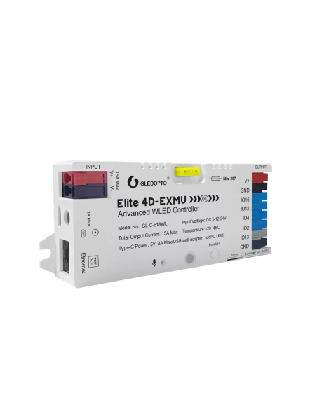 Gledopto GL-C-618WL — Controller WLED 4 Canale, Ethernet