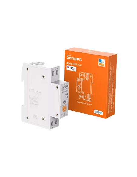 Modul Smart 1 Canal Zigbee, montaj pe șină DIN, 32A, monitorizare consum energie – SONOFF BASIC-ZB1GSP