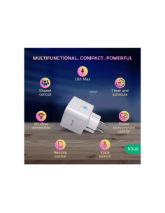 Priza Smart WiFi Nous A1, 16A, cu monitorizare consum, Tuya 2