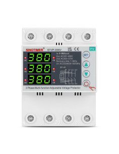 Releu protectie tensiune trifazic Sinotimer STVP-936V, 80A, 3P+N, 230/400V, supratensiune si subtensiune, PV