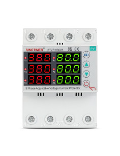 Releu protectie trifazic Sinotimer STVP-936VA, 80A, protectie tensiune si curent, afisaj digital, PV
