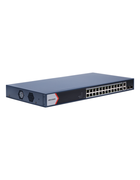Switch 24 x RJ45 1G Smart PoE 230W, 2 x RJ45 Gigabit, 2 x SFP Gigabit, Smart Management - HIKVISION DS-3E1528P-EI-M