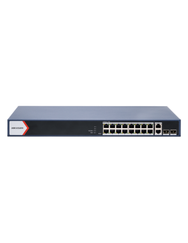 Switch 16 x RJ45 1G Smart PoE 125W, 2 x RJ45 1G, 2 x SFP 1G, Smart Management - HIKVISION DS-3E1520P-EI-M