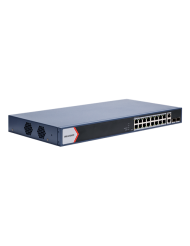 Switch 16 x RJ45 1G Smart PoE 125W, 2 x RJ45 1G, 2 x SFP 1G, Smart Management - HIKVISION DS-3E1520P-EI-M