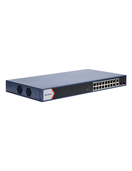 Switch 16 x RJ45 1G Smart PoE 125W, 2 x RJ45 1G, 2 x SFP 1G, Smart Management - HIKVISION DS-3E1520P-EI-M