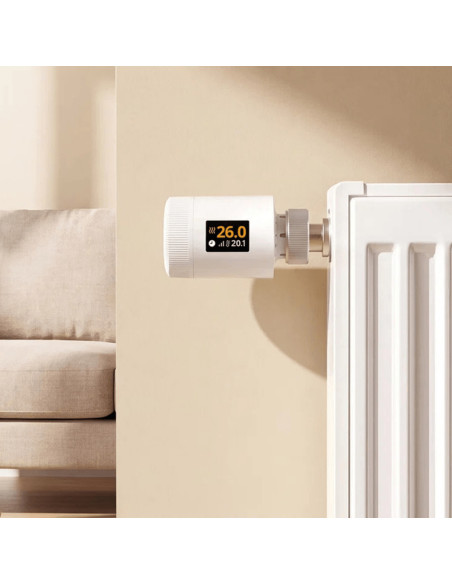 SONOFF TRV Gen2 — Cap Termostatic Smart ZigBee, Ecran IPS