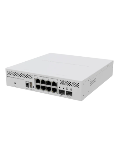 Switch L2, 8 x RJ45 2.5G, 2 x SFP+ 10G, RouterOS v7, USB - MikroTik CRS310-8G+2S+IN
