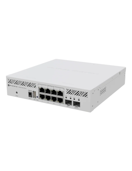Switch L2, 8 x RJ45 2.5G, 2 x SFP+ 10G, RouterOS v7, USB - MikroTik CRS310-8G+2S+IN