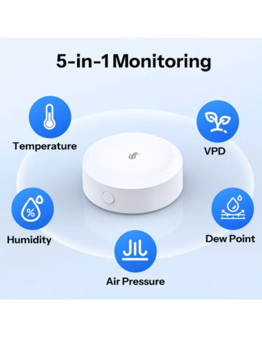 SONOFF SNZB-02B — Senzor Temperatură și Umiditate ZigBee