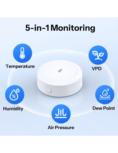 SONOFF SNZB-02B — Senzor Temperatură și Umiditate ZigBee