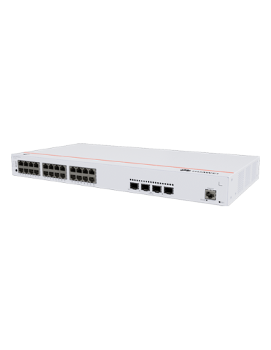 Switch L2, 24 x RJ45 1G PoE+, 4 x SFP+ 10G, PoE 400W, iStack, Cloud Management - Huawei eKit S310-24P4X