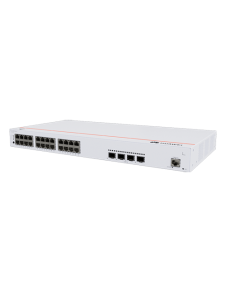 Switch L2, 24 x RJ45 1G PoE+, 4 x SFP+ 10G, PoE 400W, iStack, Cloud Management - Huawei eKit S310-24P4X