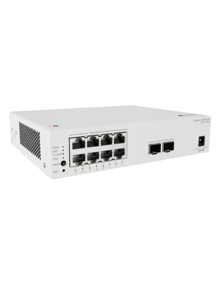 Switch L2, 8 x RJ45 1G PoE+, 2 x SFP 2.5G, PoE 128W, Cloud Management - Huawei eKit S210-8P2J