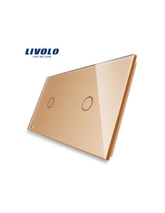 Panou din sticlă pentru Întrerupător Touch simplu + simplu Livolo