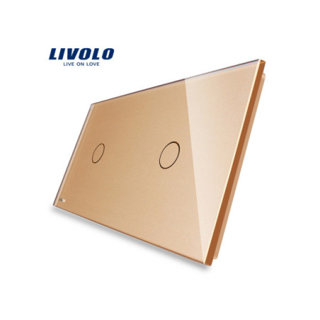 Panou din sticlă pentru Întrerupător Touch simplu + simplu Livolo
