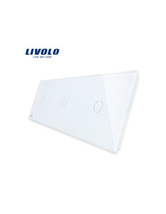 Panou din sticlă pentru Întrerupător Touch 3x simplu 3x2M Livolo 2