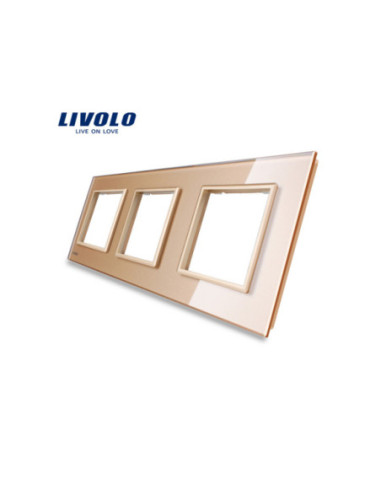 Ramă din sticlă Triplă 3x2M Livolo