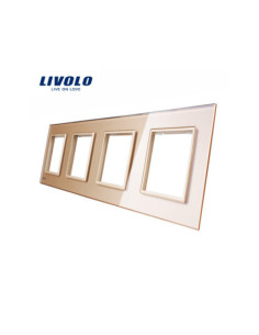 Ramă din sticlă Cvadruplă 4x2M Livolo 2