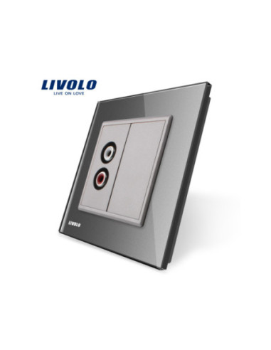 Priză simplă Audio RCA Livolo