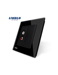 Priză simplă Audio RCA Livolo 2