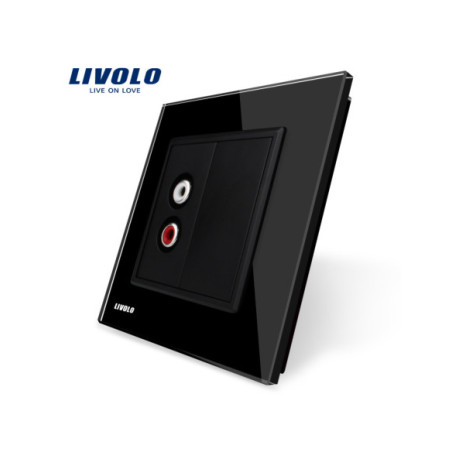 Priză simplă Audio RCA Livolo