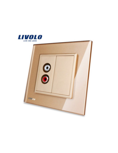 Priză simplă Audio RCA Livolo