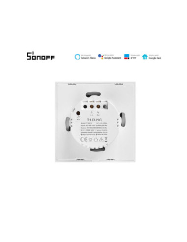 Sonoff T0EU3C-TX - Întrerupător Touch triplu cu control WiFi cu nul