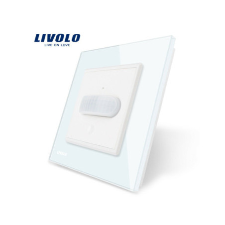 Întrerupător Touch cu Senzor de mișcare Livolo, alb