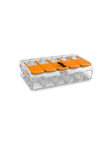 Conector legături rapide cu manetă, 5 poli, Wago 221-415