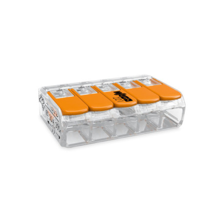 Conector legături rapide cu manetă, 5 poli, Wago 221-415