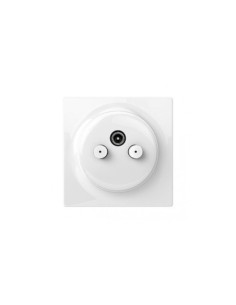 Priza TV-SAT Walli N FIBARO, alb 2