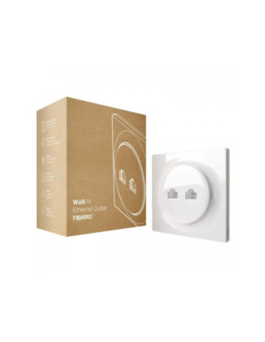 Priza Ethernet Walli N FIBARO, alb