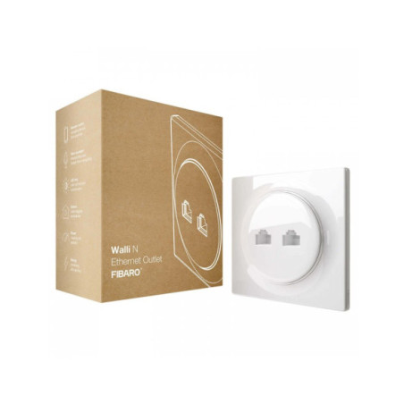 Priza Ethernet Walli N FIBARO, alb