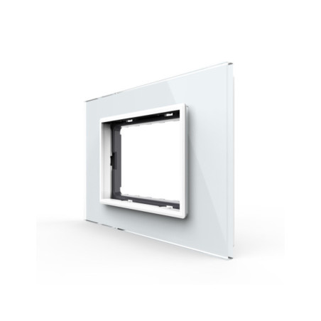 Ramă din sticlă 3M pentru doză 3 module Standard Italian Livolo