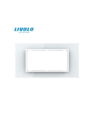 Ramă din sticlă 4M pentru doză 4 module Standard Italian Livolo