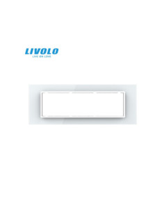 Ramă din sticlă 7M pentru doză 6/7 module Standard Italian Livolo
