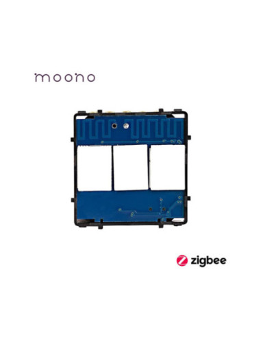 Modul întrerupător smart Zigbee touch triplu, TUYA, cu nul, Moono