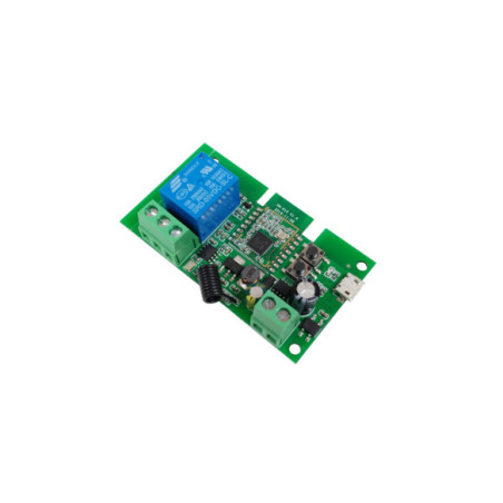 Releu smart ZigBee + RF cu 1 canal, 5V-32V, dry contact, SmartWise, compatibil Tuya si EWeLink