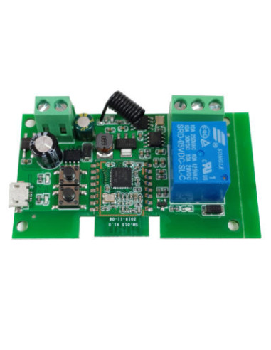 Releu smart ZigBee + RF cu 1 canal, 5V-32V, dry contact, SmartWise, compatibil Tuya si EWeLink