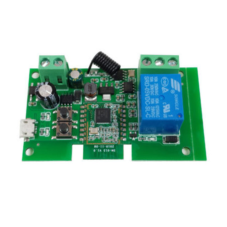 Releu smart ZigBee + RF cu 1 canal, 5V-32V, dry contact, SmartWise, compatibil Tuya si EWeLink