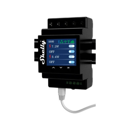 Shelly Pro 4PM V2 - releu 4 canale 16A, cu monitorizare consum, LAN, WiFi, Bluetooth