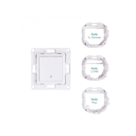 Shelly wall switch 1 -  intrerupator simplu pentru relee smart Shelly (alb)