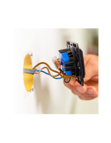 Shelly wall switch 1 -  intrerupator simplu pentru relee smart Shelly (negru)