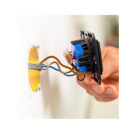 Shelly wall switch 1 -  intrerupator simplu pentru relee smart Shelly (negru)