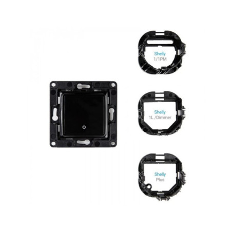 Shelly wall switch 1 -  intrerupator simplu pentru relee smart Shelly (negru)
