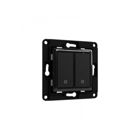 Shelly wall switch 2 -  intrerupator dublu pentru relee smart Shelly (negru)