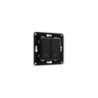 Shelly wall switch 2 -  intrerupator dublu pentru relee smart Shelly (negru)